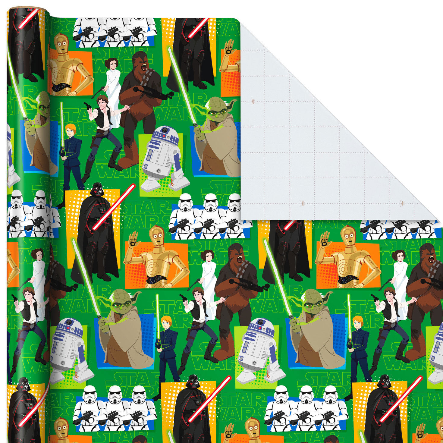 Star Wars 3-Pack Wrapping Paper Rolls Wrap Square image number 4