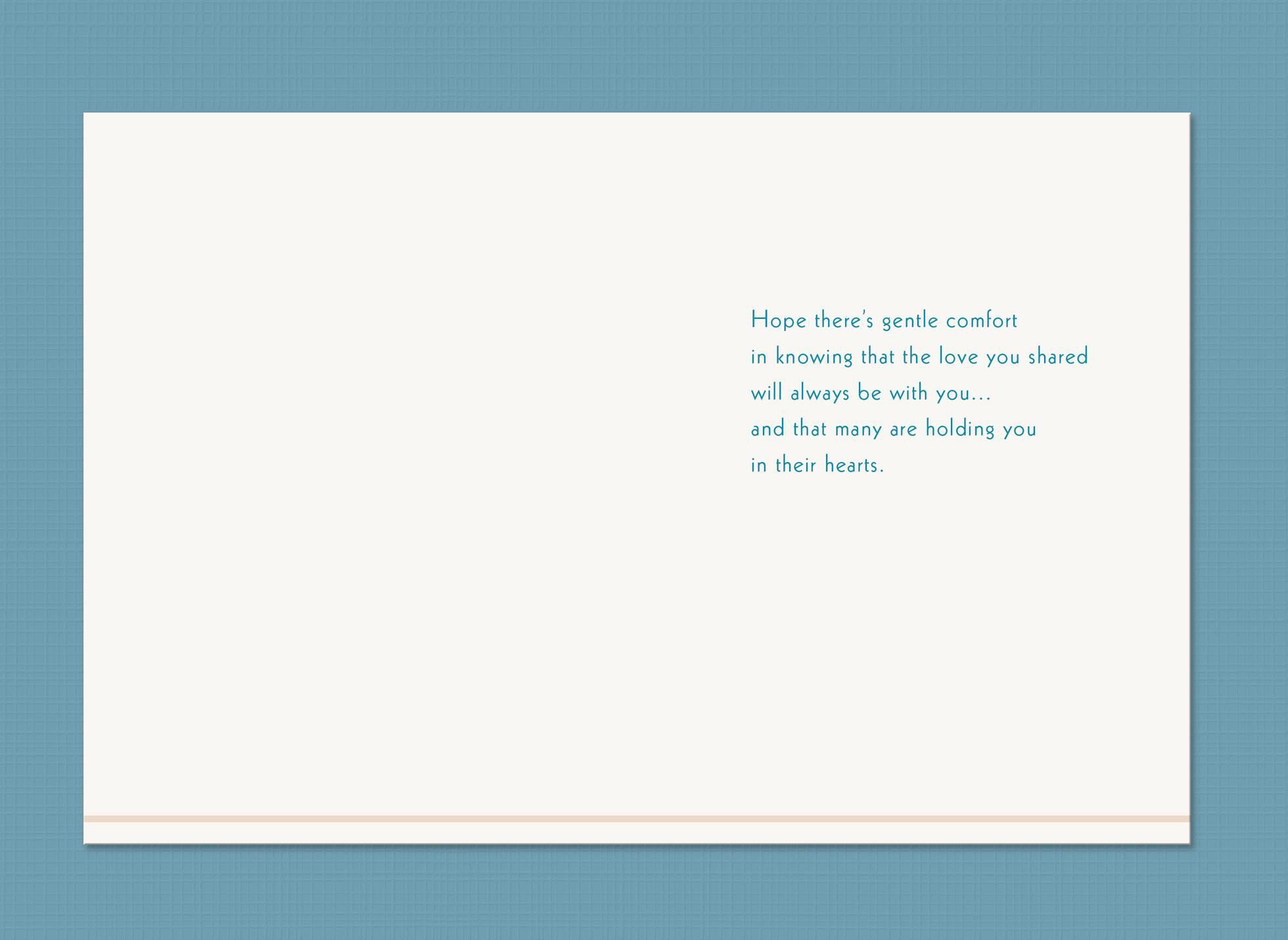 Seashell on the Beach Sympathy Father's Day Card