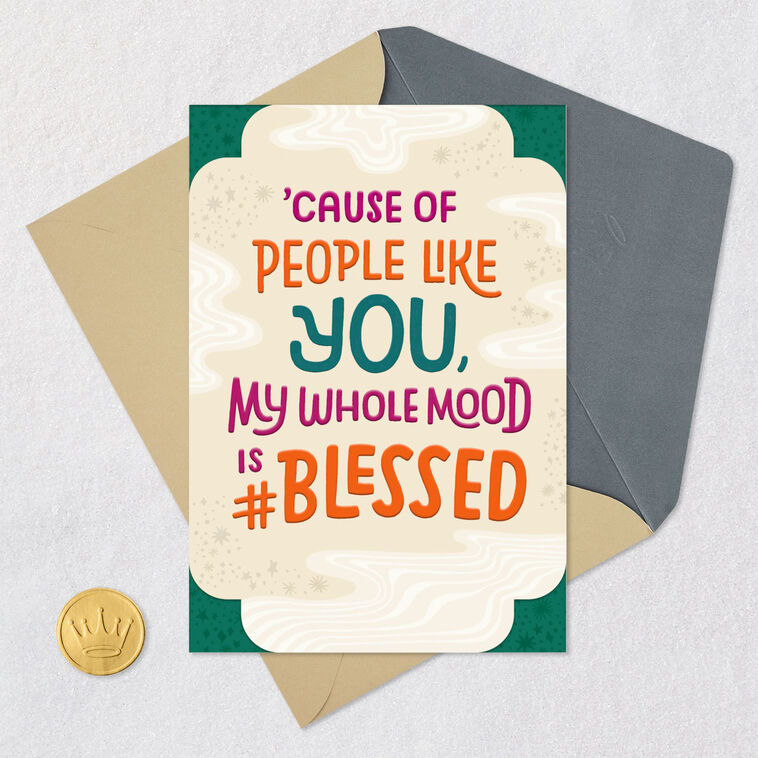 Blessed by People Like You Thank-You Card, , large image number 5