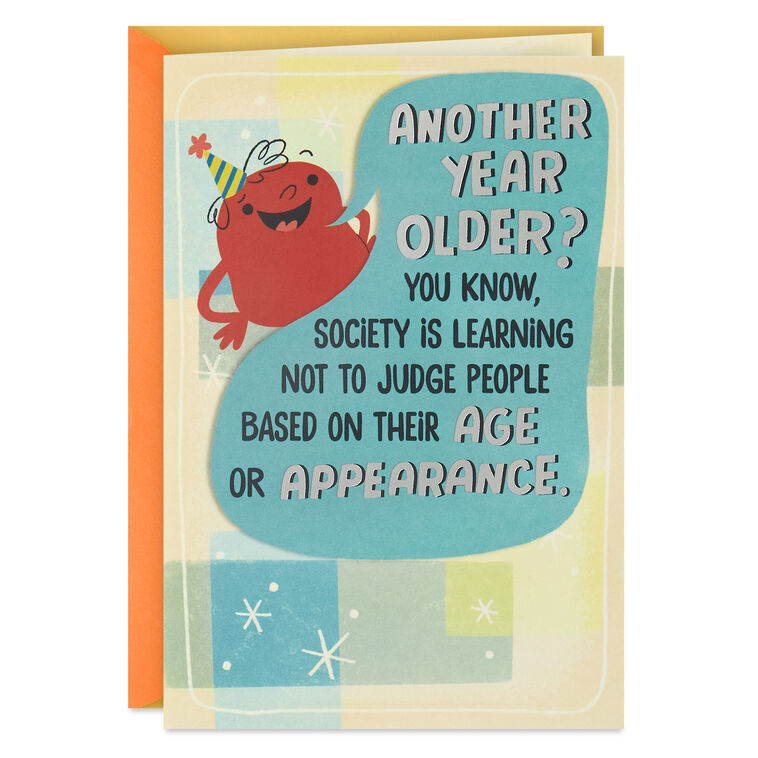 Young and Great-Looking Funny Birthday Card