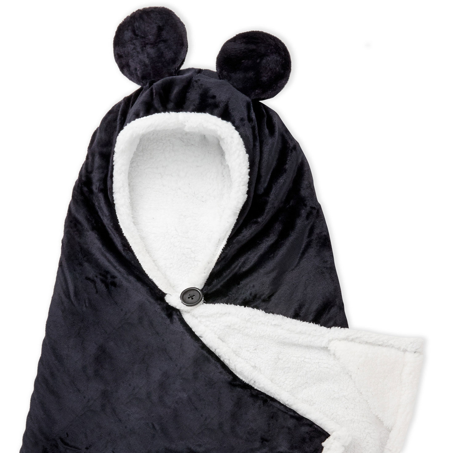 Disney Mickey Mouse Hooded Blanket With Mouse Ears Pillows Blankets Hallmark