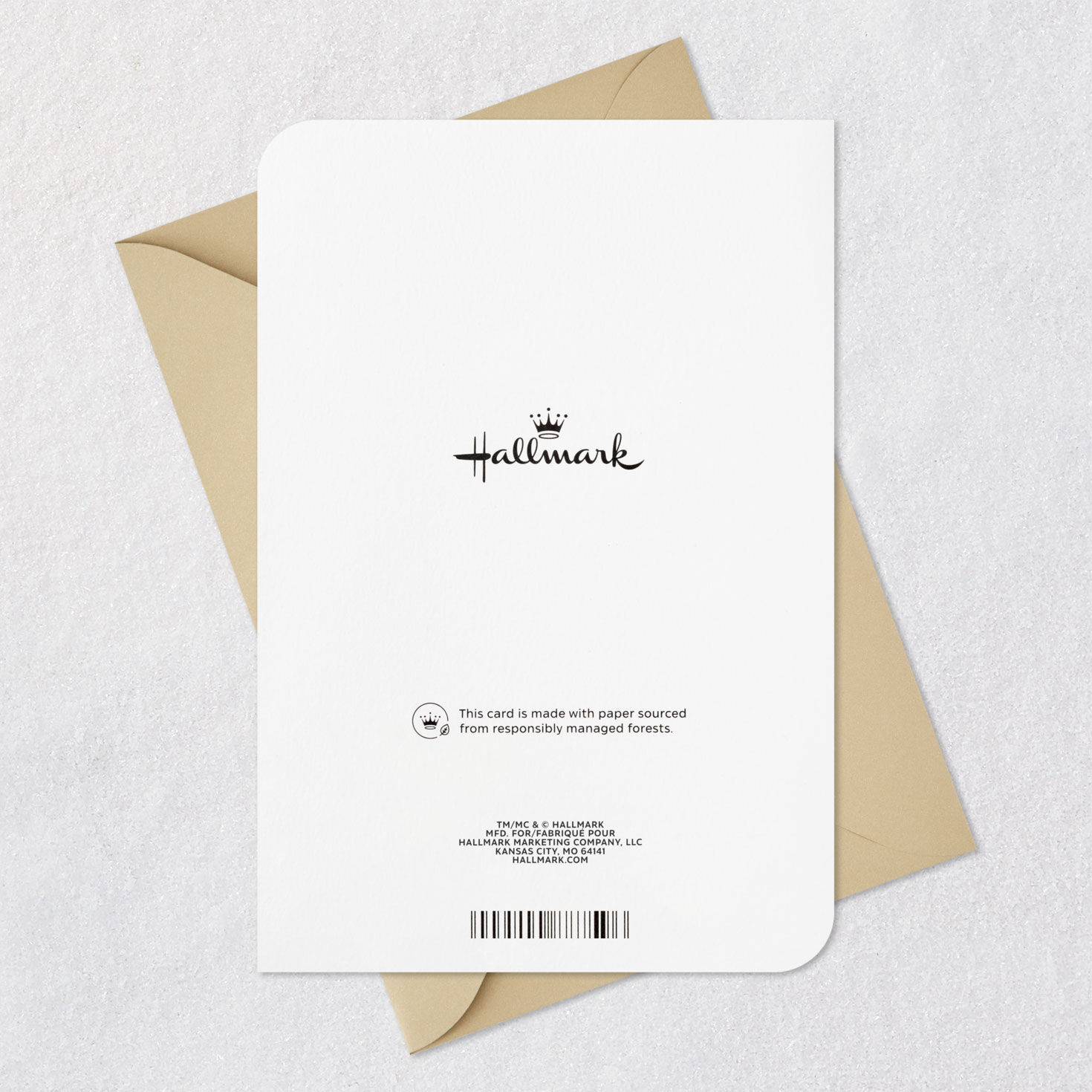 Floral Hoop Wreath Grandma Sympathy Card Card Back with Envelope image number 7