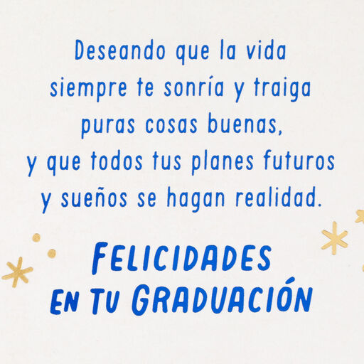 Grad Dog With 2023 Balloons Spanish-Language Graduation Card, 