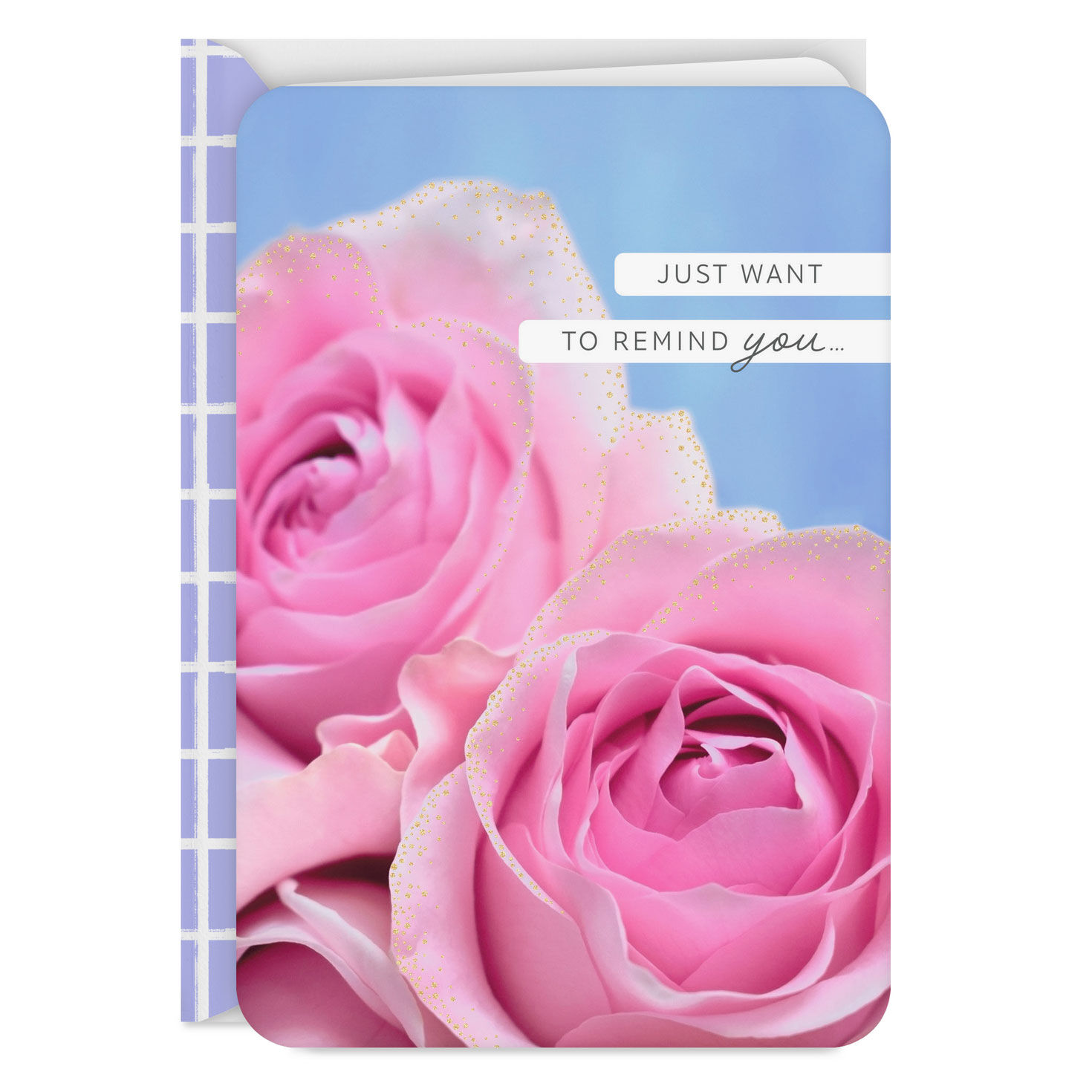 Pink Roses Love Card