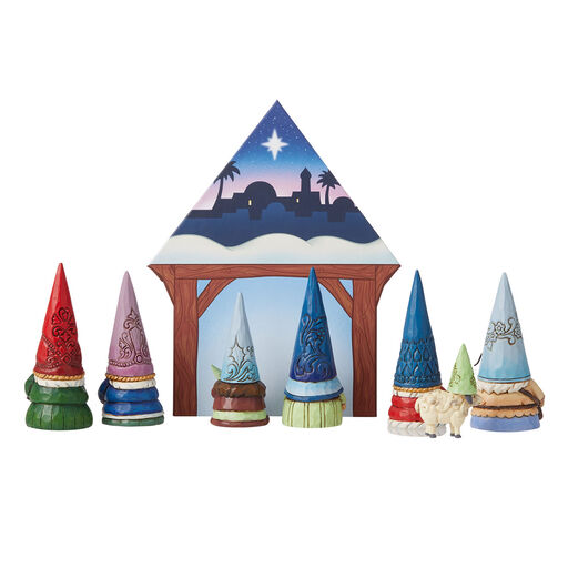 Jim Shore Gnome Christmas Nativity, Set of 8, 
