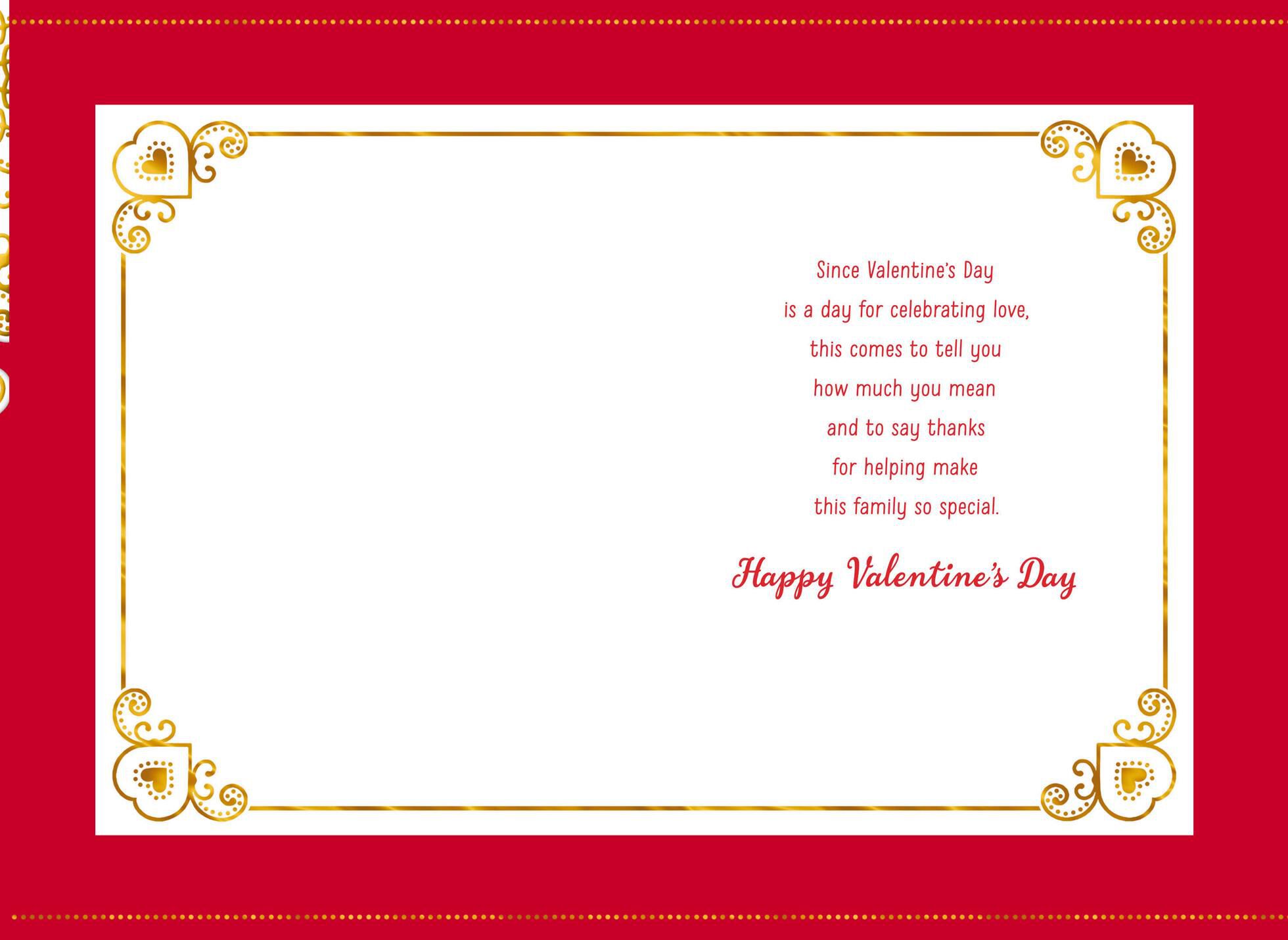 Special Family Valentine's Day Card for Son and Daughter-in-Law
