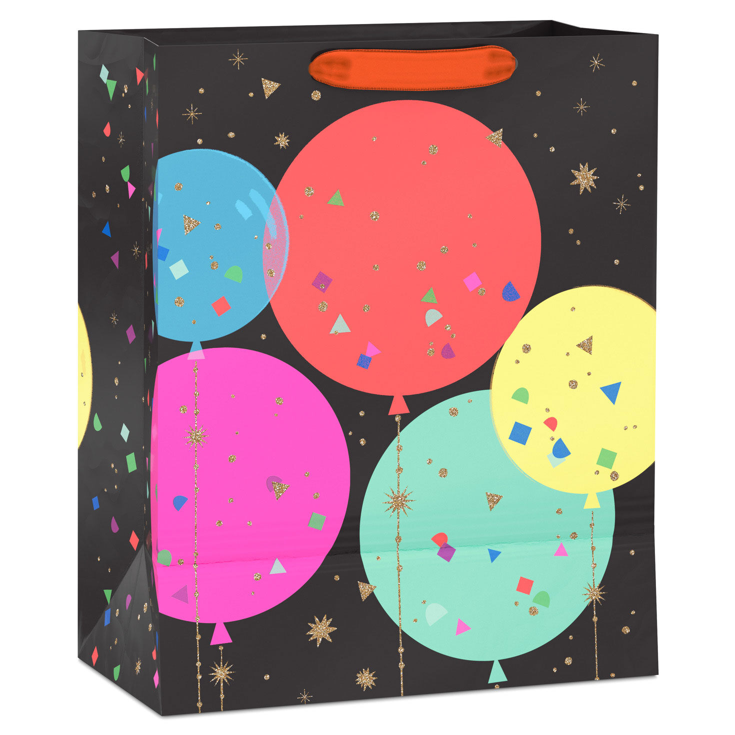 Colorful Balloons and Confetti Large Gift Bag back image number 6