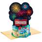Festive Fireworks Pop Up Musical Congratulations Card With Light, , large image number 4