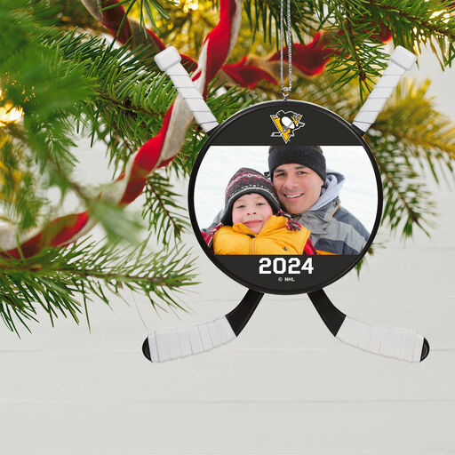 NHL Hockey Personalized Photo Ornament, Pittsburgh Penguins®, 