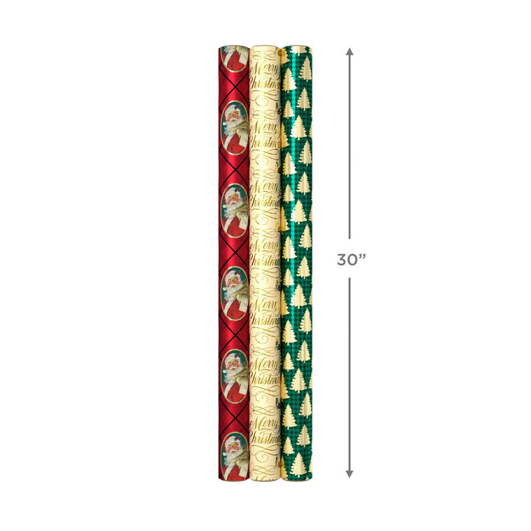 Foil Christmas Wrapping Paper Assortment  image number 8