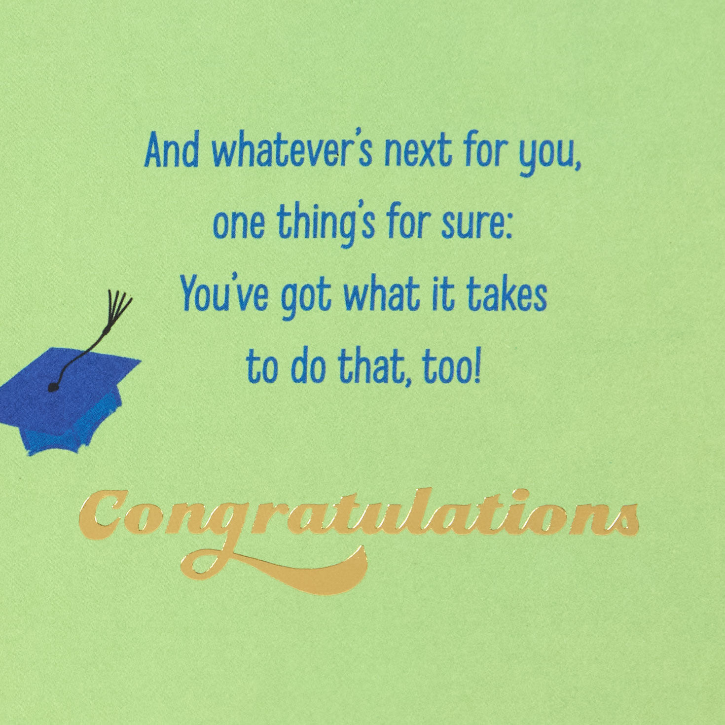 Mortarboard Caps and Confetti Graduation Card Sentiment image number 3