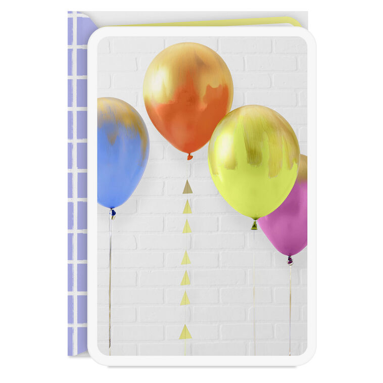 Bright Balloons Blank Card