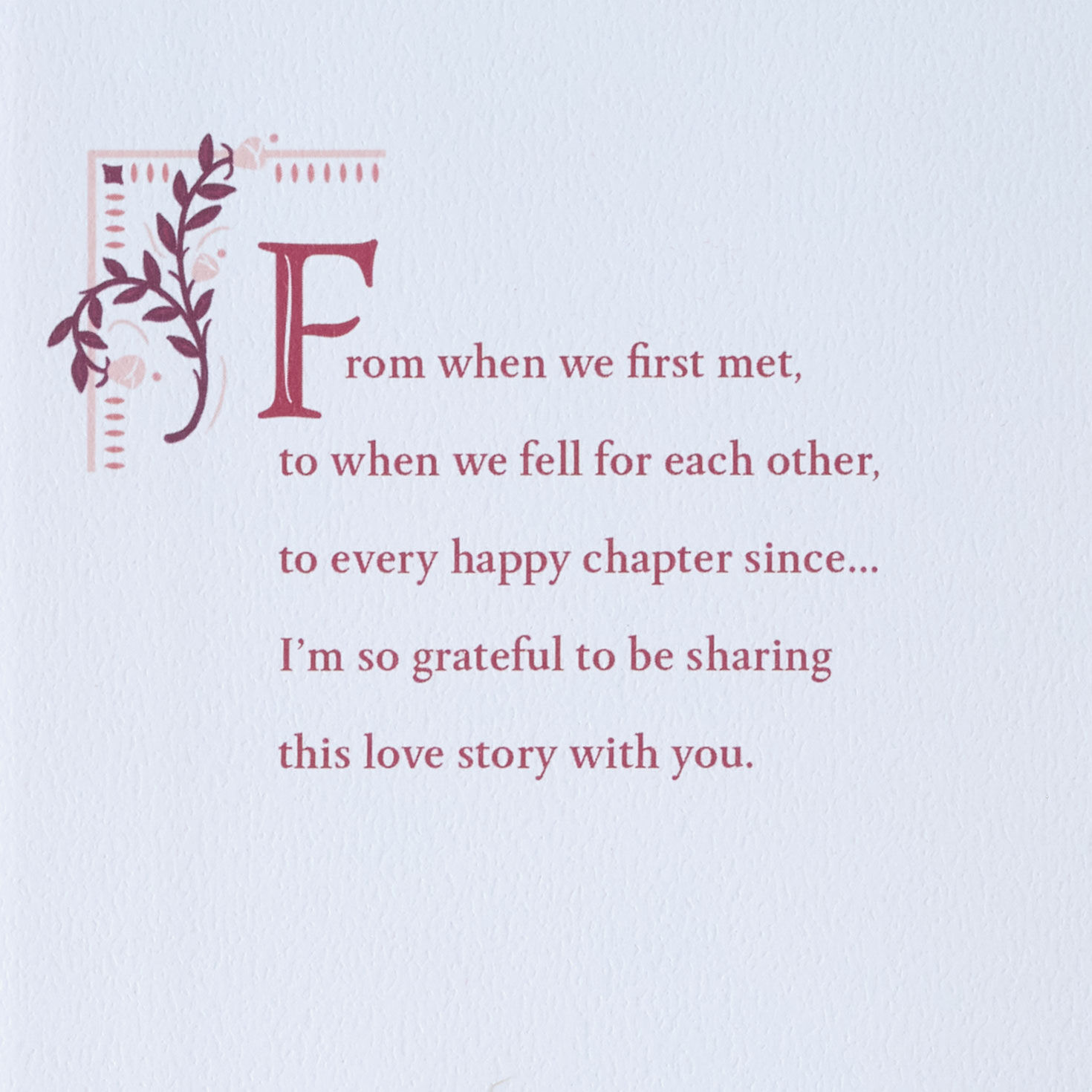 Fairytale Romance Man to Man Valentine's Day Card Sentiment image number 2