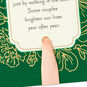 Forest Green and Gold Flowers Anniversary Card for Couple Card Front Detail image number 6