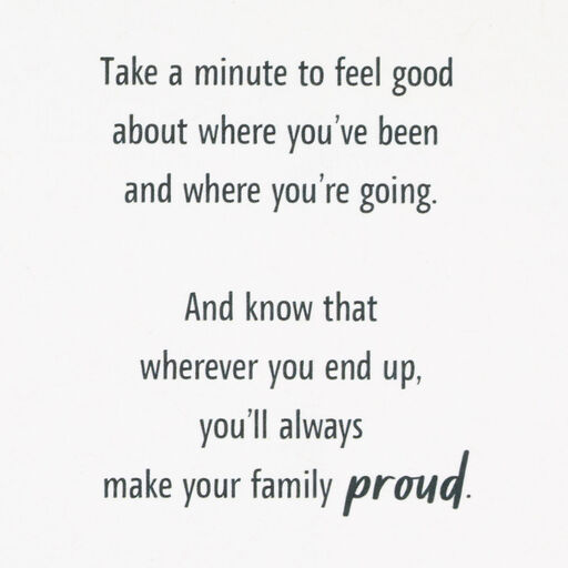 You Make Your Family Proud Graduation Card for Grandson, 