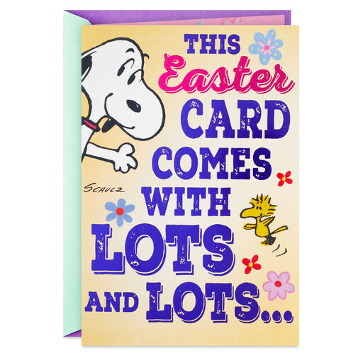 Peanuts® Snoopy Lots of Love Easter Card, 