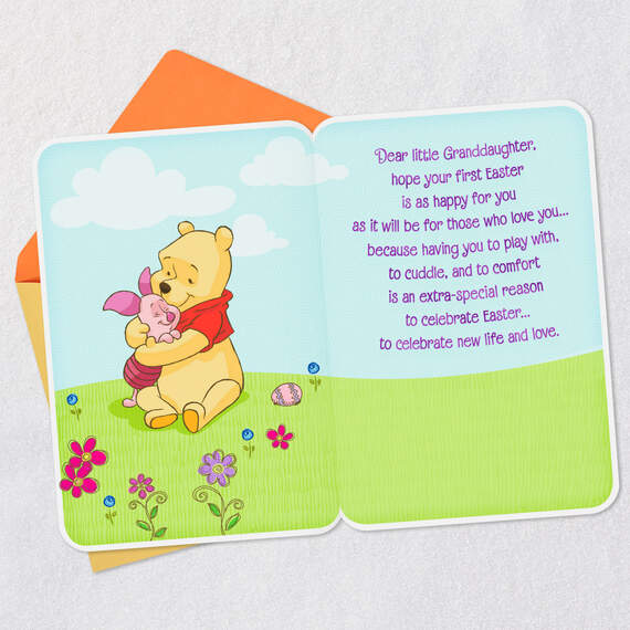 Disney Winnie the Pooh First Easter Card for Granddaughter, , large image number 3