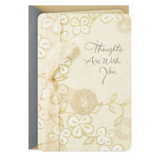 Comforting Thoughts Surround You Sympathy Card, 