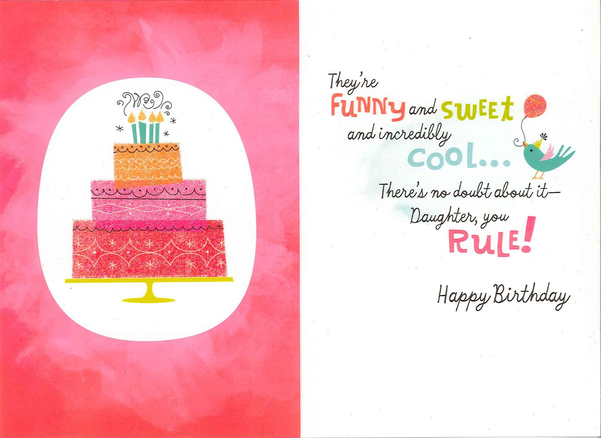 Daughter, You Rule! Birthday Card