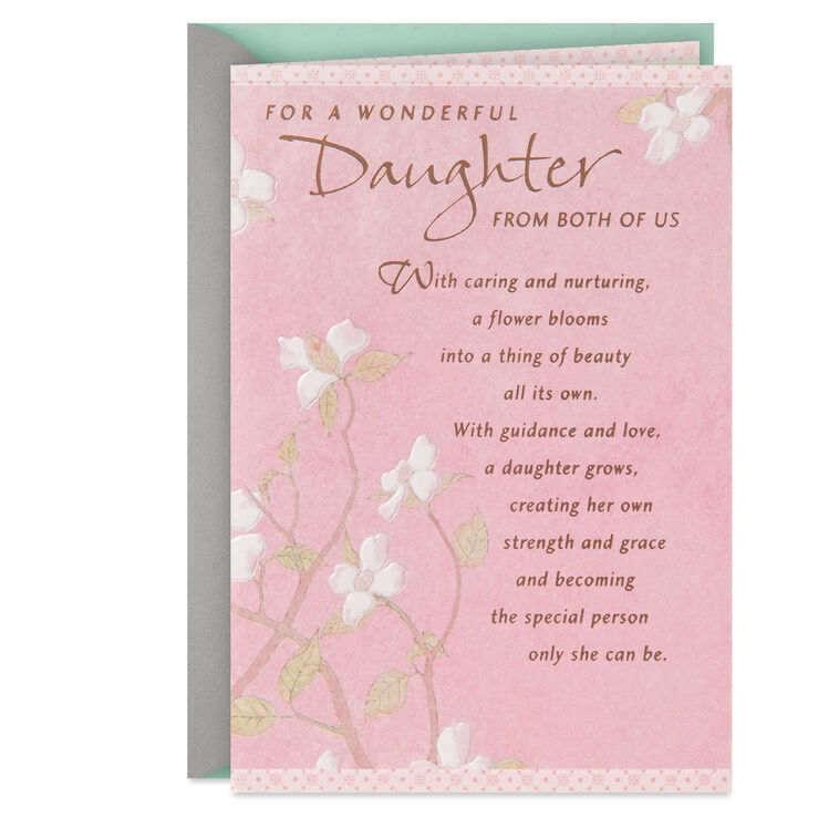 For a Wonderful Daughter Birthday Card From Both