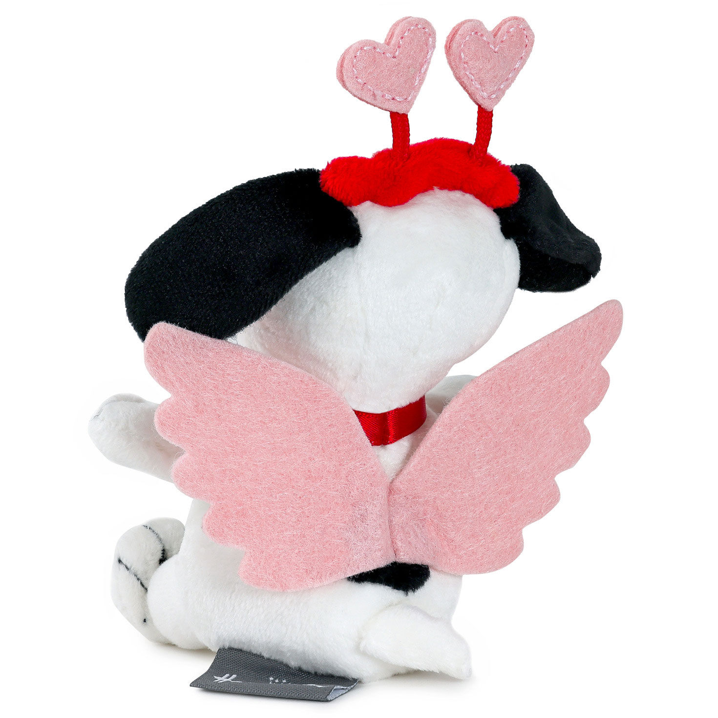 Peanuts Snoopy Cupid Zip-Along Plush Toy back image number 3