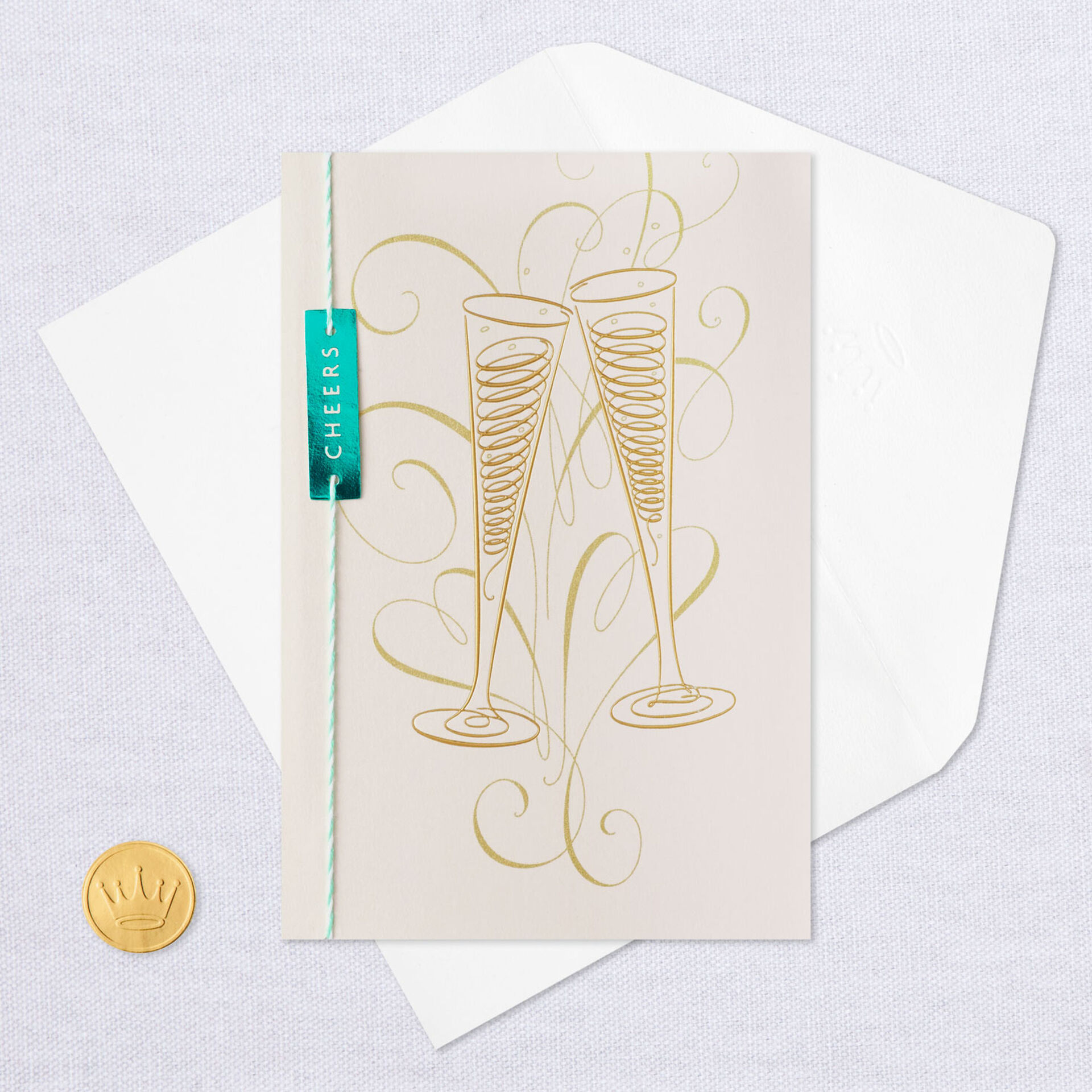 Cheers Champagne Toast Wedding Card Greeting Cards Hallmark