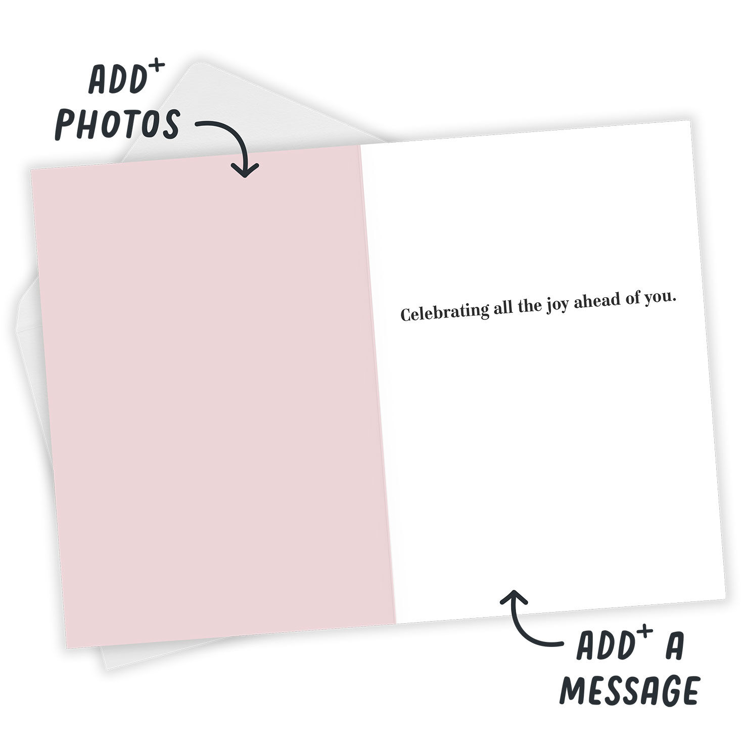 Instant Photo on Pink Happy Custom Card, , large image number 4
