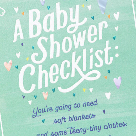 Checklist Baby Shower Card, , large image number 4