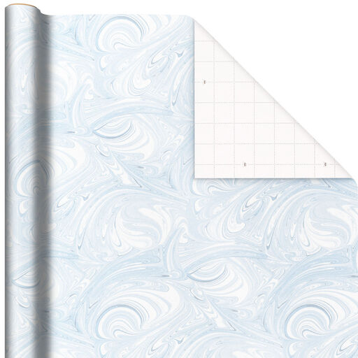 Blue Marbled Wrapping Paper, 20 sq. ft., 