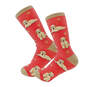 E&S Pets Goldendoodles on Red Novelty Crew Socks, , large image number 1