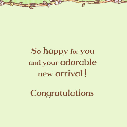 Disney Winnie the Pooh Bundle of Joy New Baby Card, 