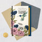 Hummingbird and Flowers Religious Thank You Card Card Front with Envelope and Gold Seal image number 6