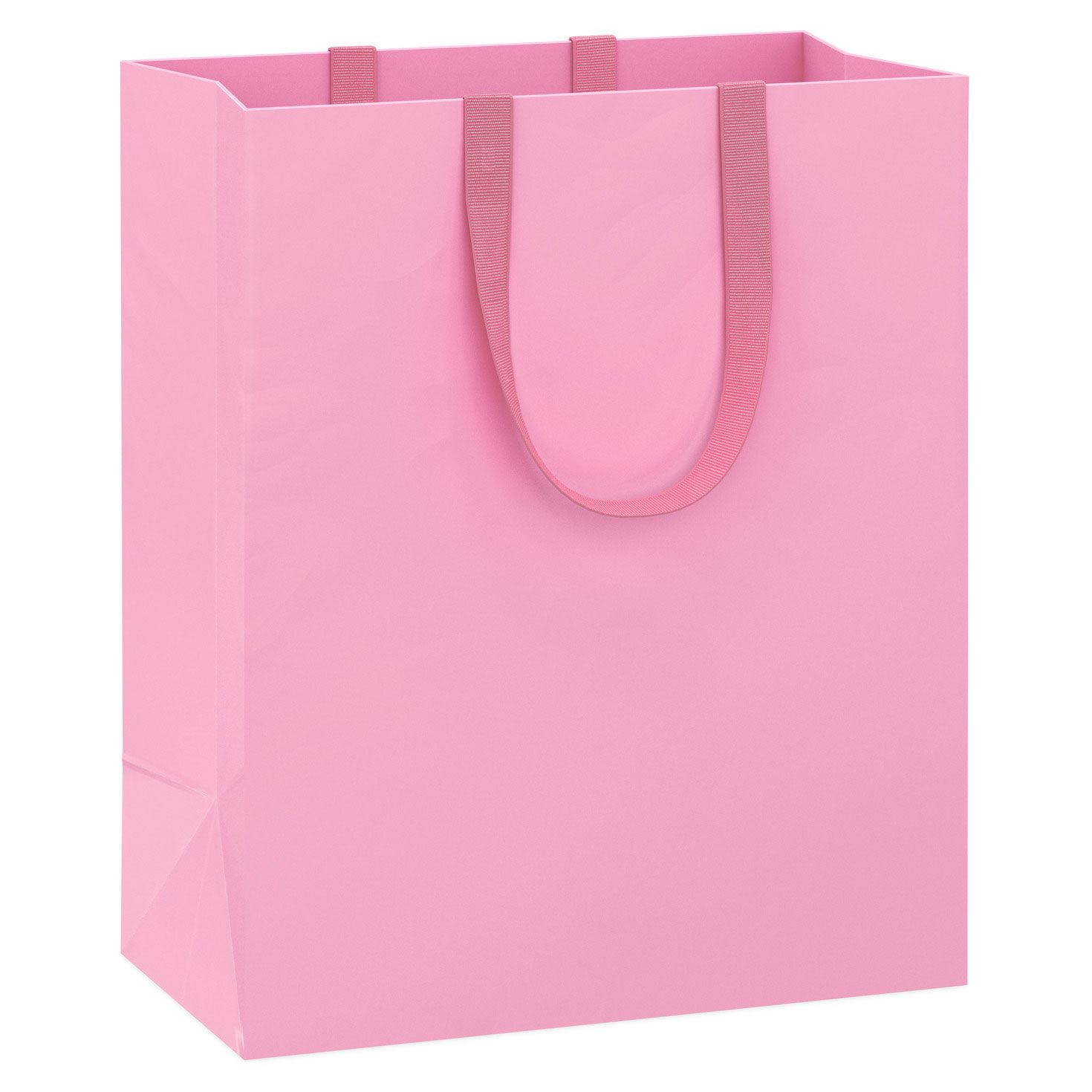 Solid Pink Medium Gift Bag Front image number 1