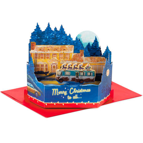 National Lampoon's Christmas Vacation™ Musical 3D Pop-Up Christmas Card With Light, , large