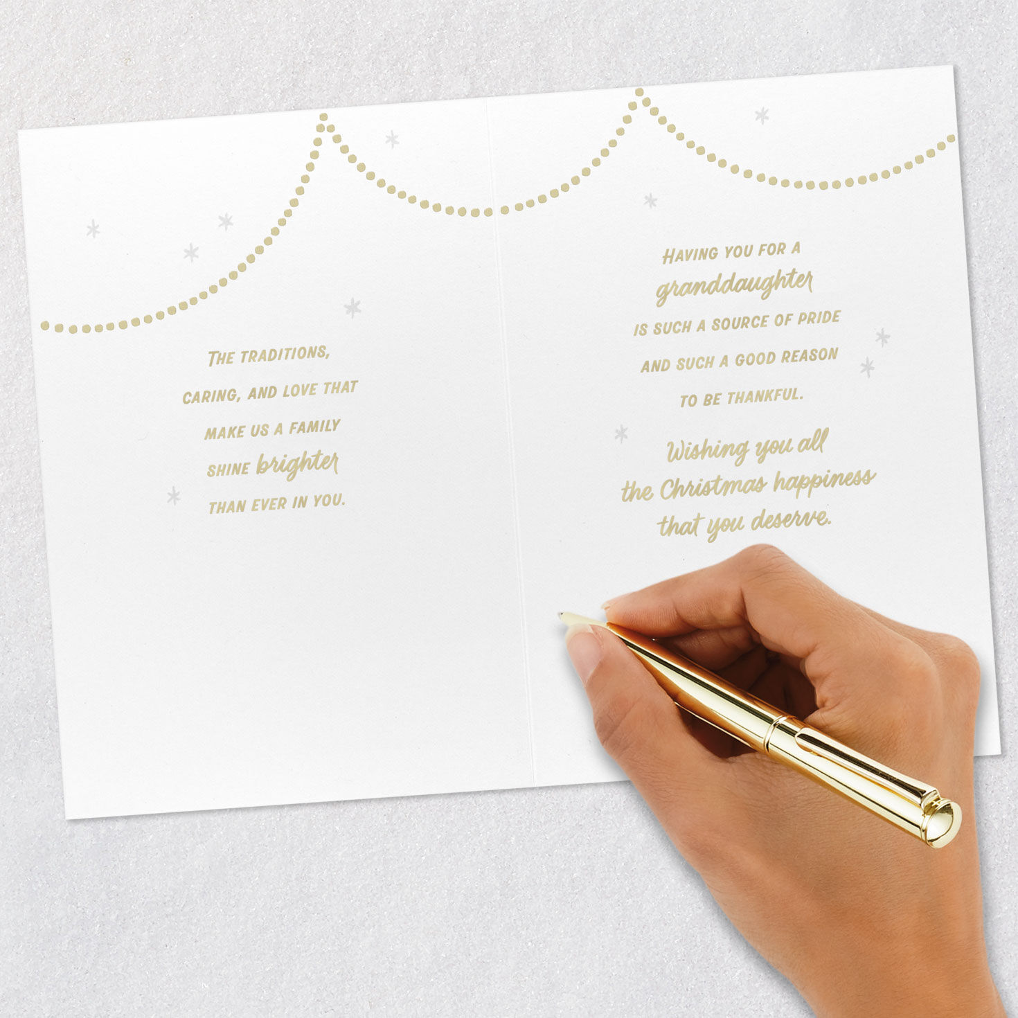 You Make Our Family Tree More Beautiful Christmas Card for Granddaughter, , large image number 7