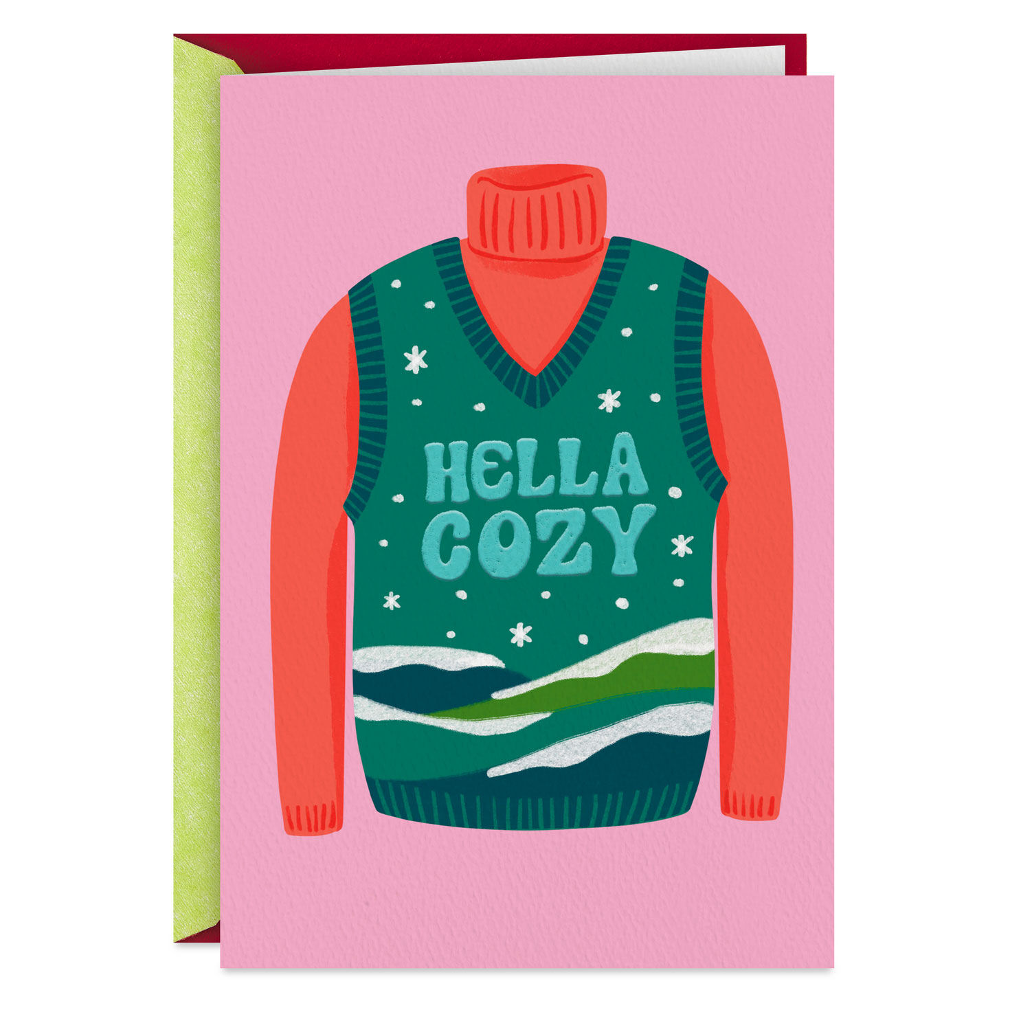 Hella Cozy, Snuggly AF Christmas Card