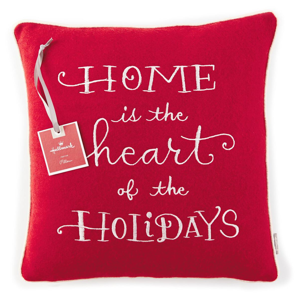Holiday Home Pillow 14x14 Pillows & Blankets Hallmark