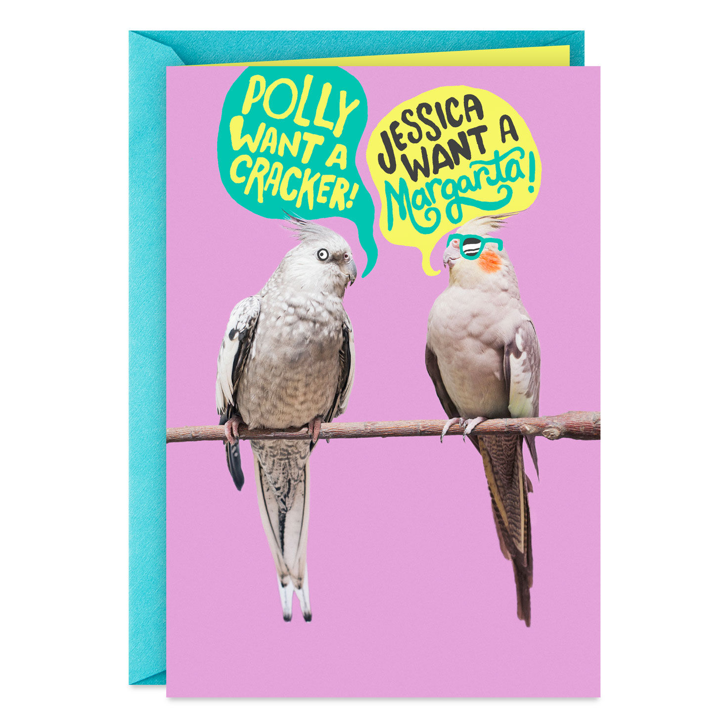 Party Parrots Funny Birthday Card - Greeting Cards | Hallmark