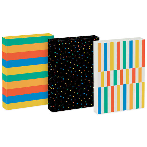 Confetti and Stripes 3-Pack Small Gift Boxes, , large image number 1