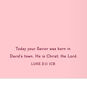 Red Ribbon Religious Goddaughter Christmas Card scripture image number 3