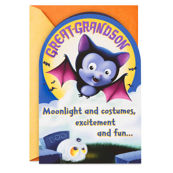 It's a Magical Night, Little One Halloween Card for Great-Grandson, , large image number 1