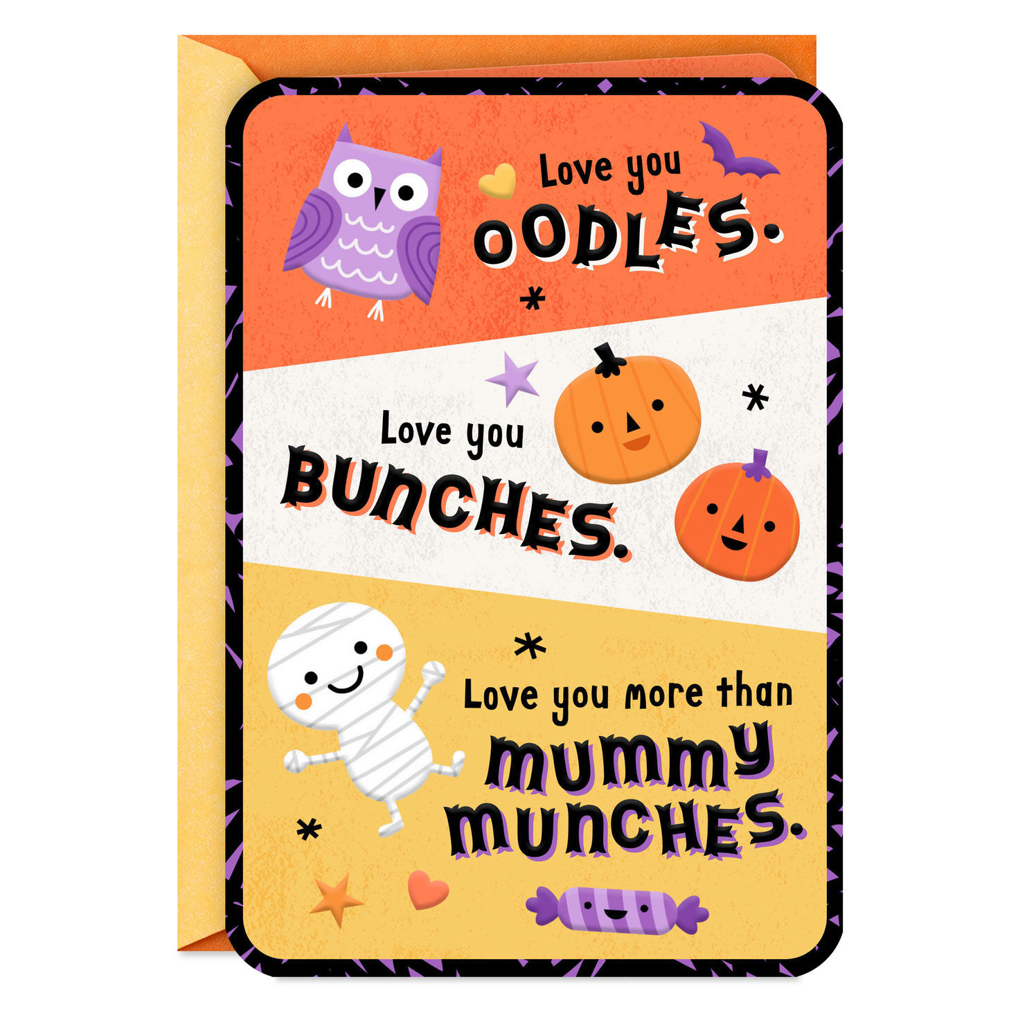 Love You Oodles and Bunches Halloween Card for Kids