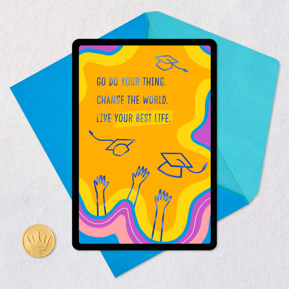 Go Do Your Thing Venmo Graduation Card, , large image number 7