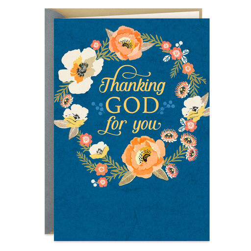 Asking the Lord to Bless You Religious Clergy Appreciation Card, 