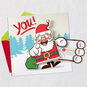 Santa Funny Pop-Up Money Holder Christmas Card Open card with envelope image number 2
