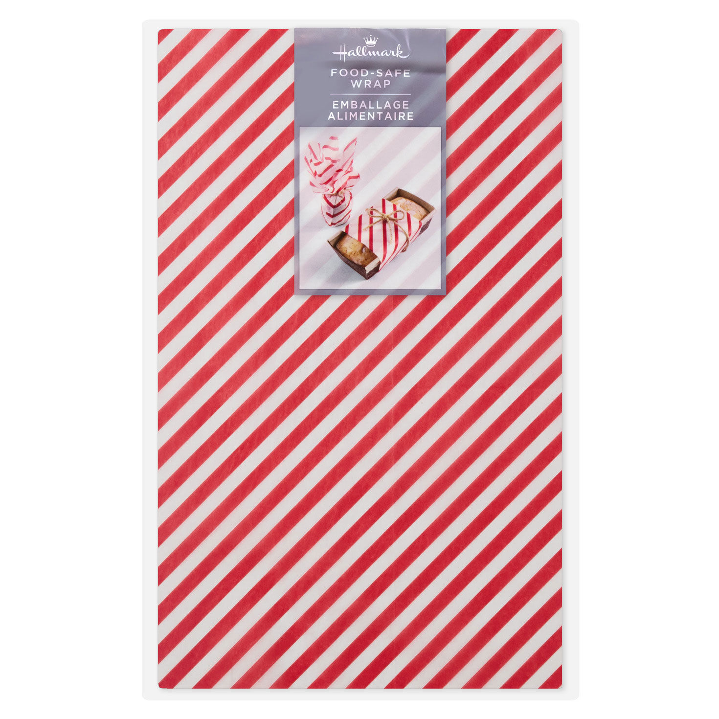Red and White Stripes Food Safe Holiday Wrap package image number 6