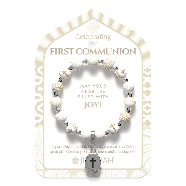 Jilzarah First Communion Beaded Bracelet for Kids