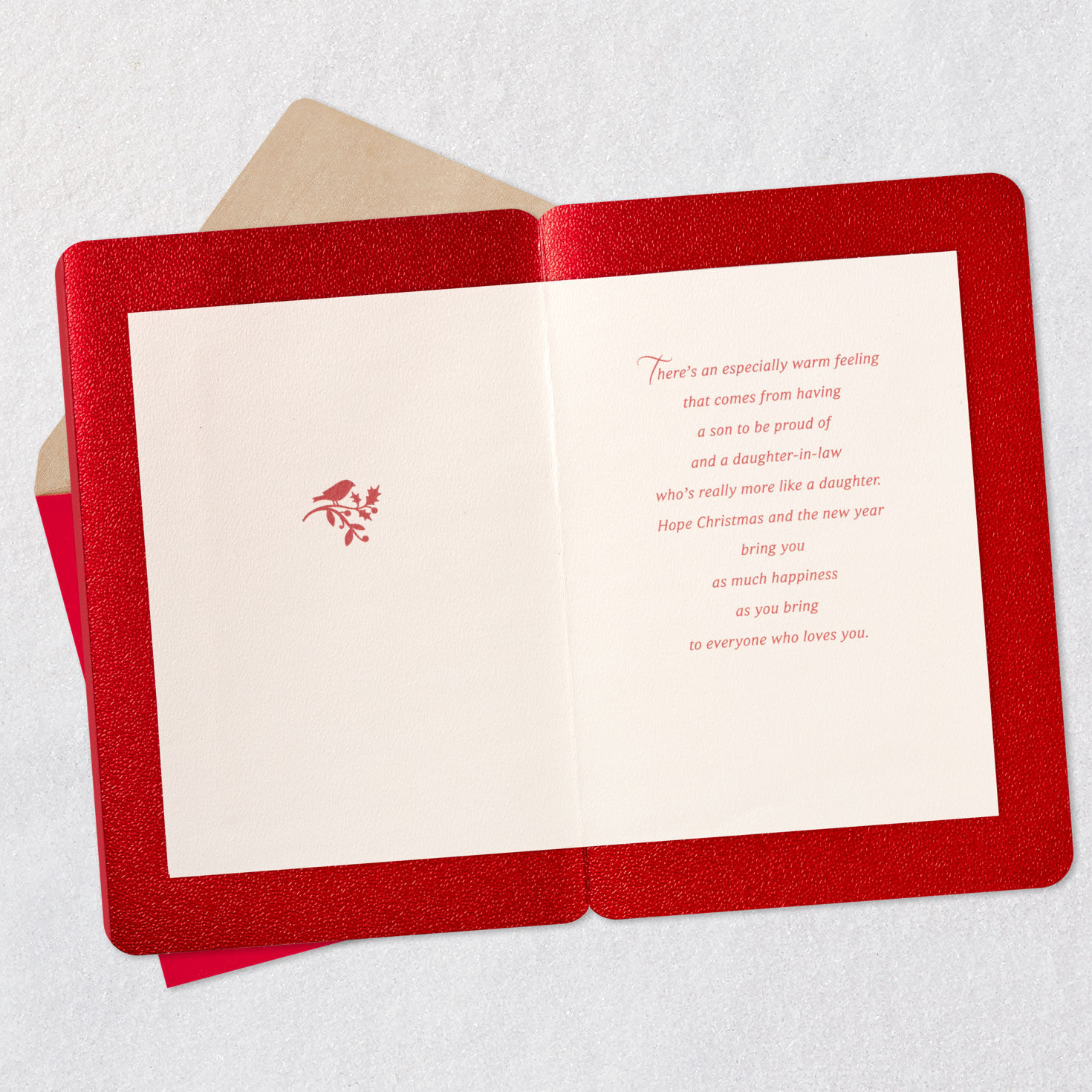 Warm Feelings Christmas Card for Son and Daughter-in-Law, , large image number 3