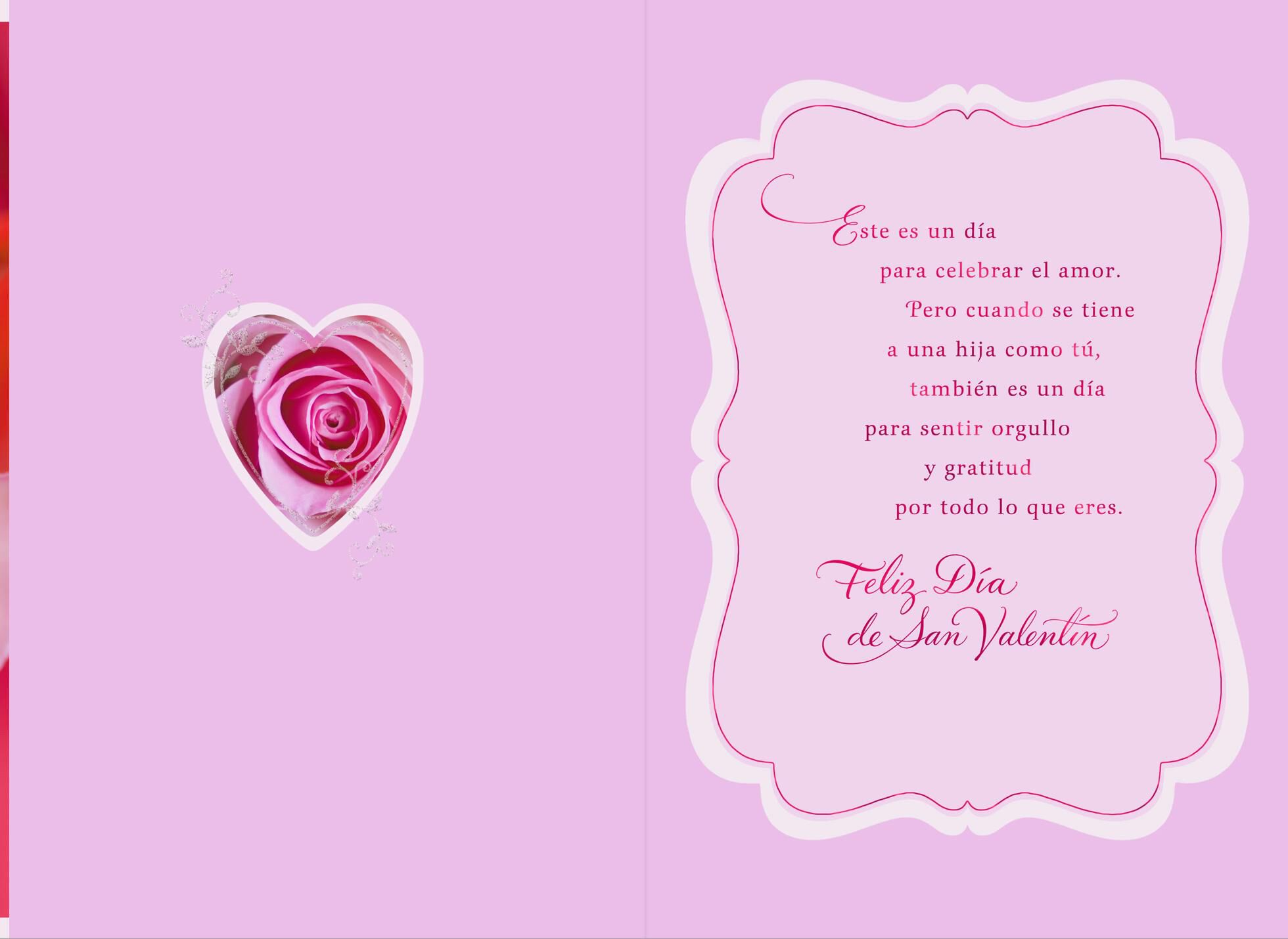 So Proud Spanish-Language Valentine's Day Card for Daughter