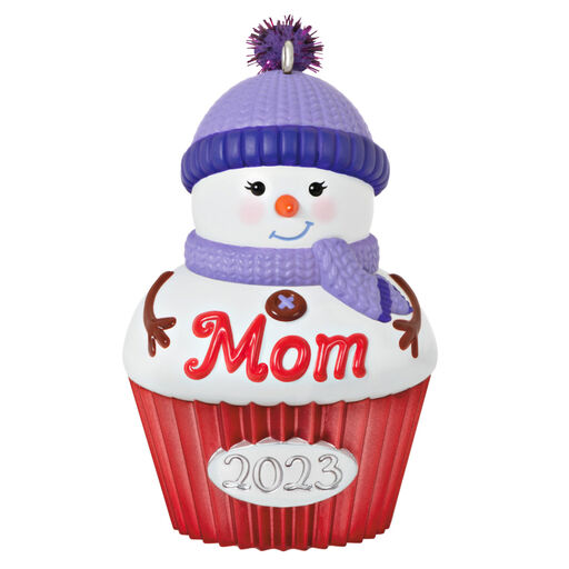 Mom Cupcake 2023 Ornament, 